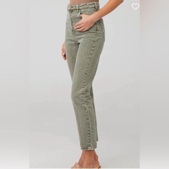 Rollas dusters high rise slim jeans green - Picture 2 of 7